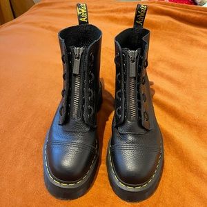 Dr. Martens Sinclair Milled Nappa Leather Platform Boots